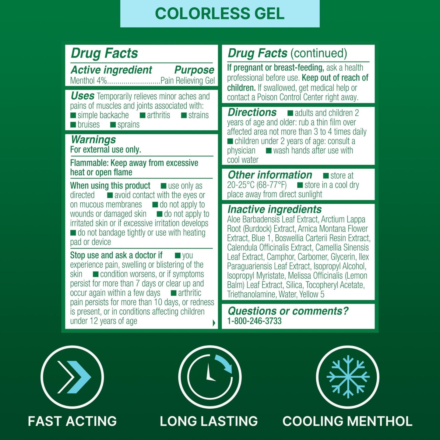 Biofreeze Roll-On Pain-Relieving Gel 3 FL OZ, Colorless Topical Pain Reliever For Muscles And Joints From Arthritis, Backache, Strains, Bruises, & Sprains - dailyvitalstore