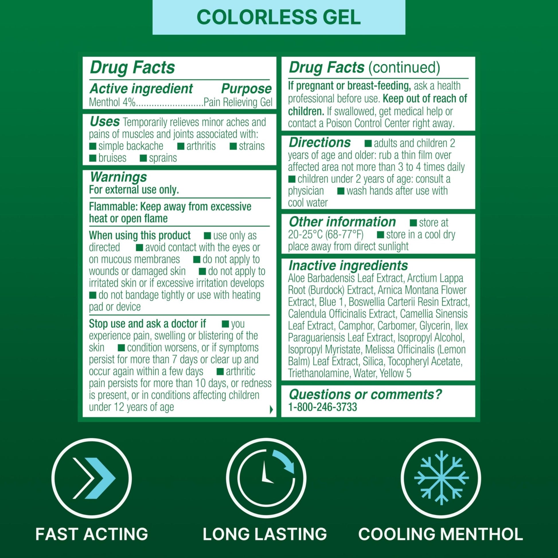 Biofreeze Roll-On Pain-Relieving Gel 3 FL OZ, Colorless Topical Pain Reliever For Muscles And Joints From Arthritis, Backache, Strains, Bruises, & Sprains - dailyvitalstore