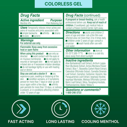 Biofreeze Roll-On Pain-Relieving Gel 3 FL OZ, Colorless Topical Pain Reliever For Muscles And Joints From Arthritis, Backache, Strains, Bruises, & Sprains - dailyvitalstore
