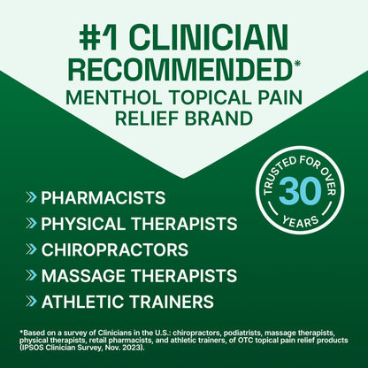 Biofreeze XL Pain Relief Patches, Menthol Pain Patches for Lower Back, Neck, Knee, & Shoulder, Comfortable & Flexible Fabric Stays in Place, 4 ct - dailyvitalstore