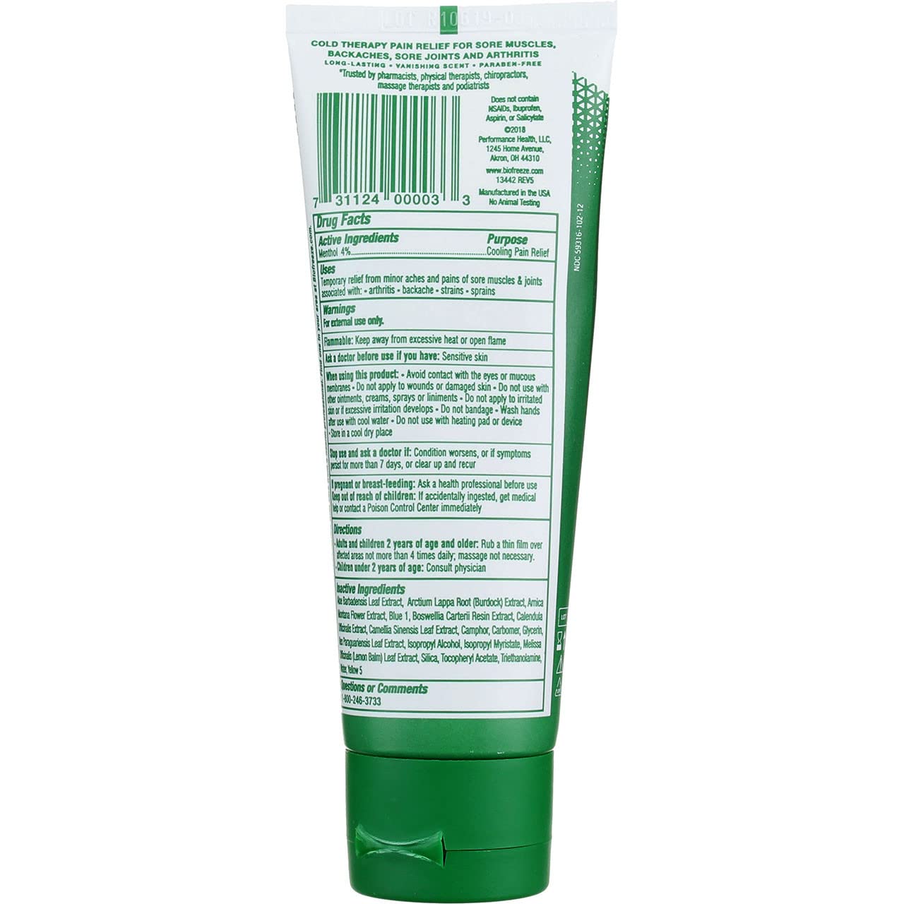 Biofrezze Gel Pain Relieving 3z - dailyvitalstore