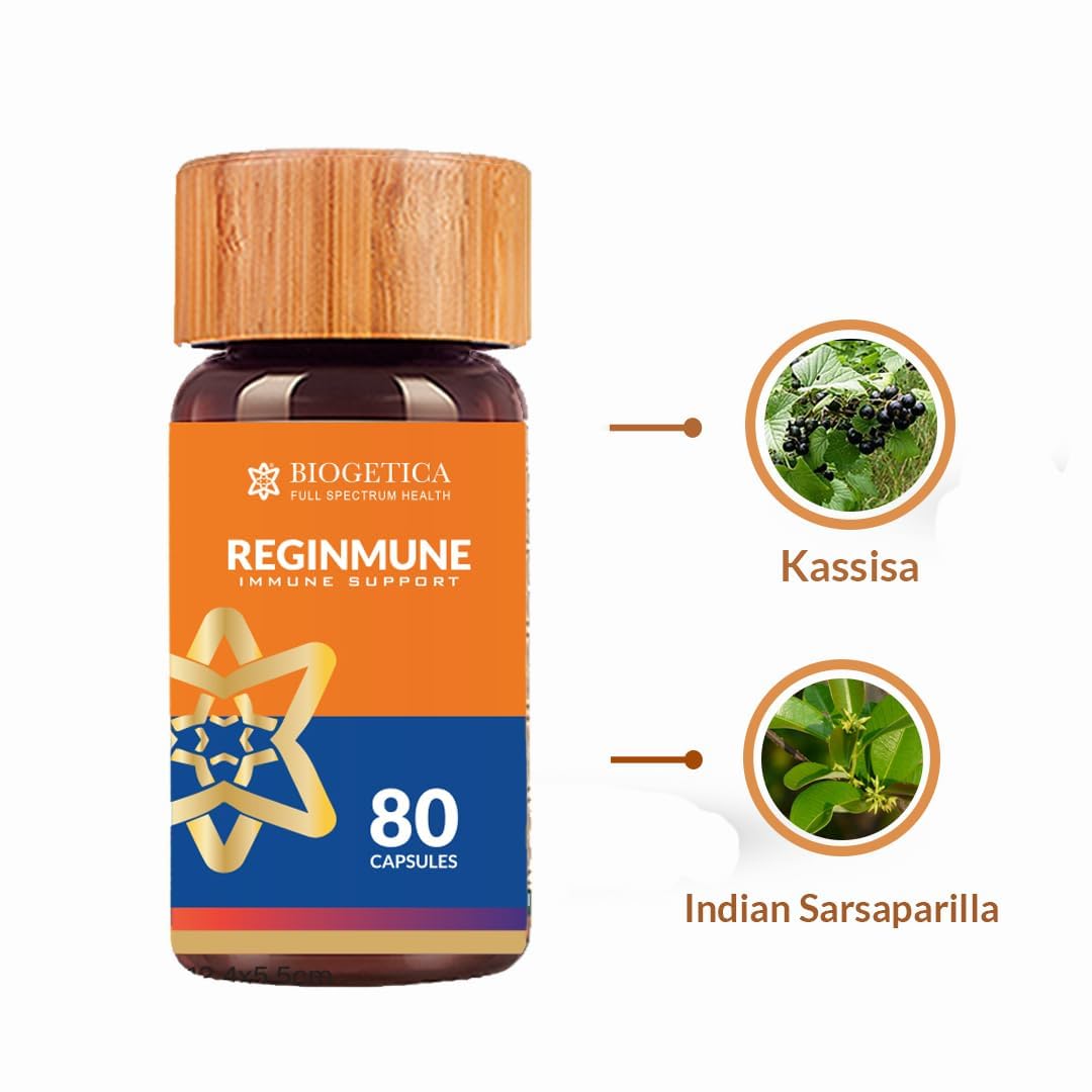 Biogetica Reginmune - Natural Immune Support Care Daily Boost Immune System Booster - 80 Capsules - dailyvitalstore