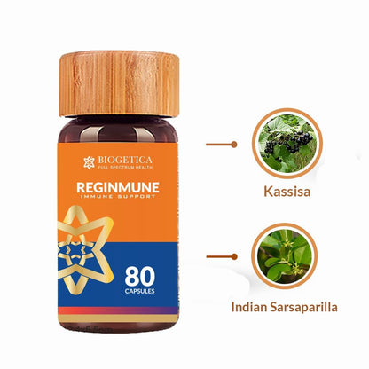 Biogetica Reginmune - Natural Immune Support Care Daily Boost Immune System Booster - 80 Capsules - dailyvitalstore