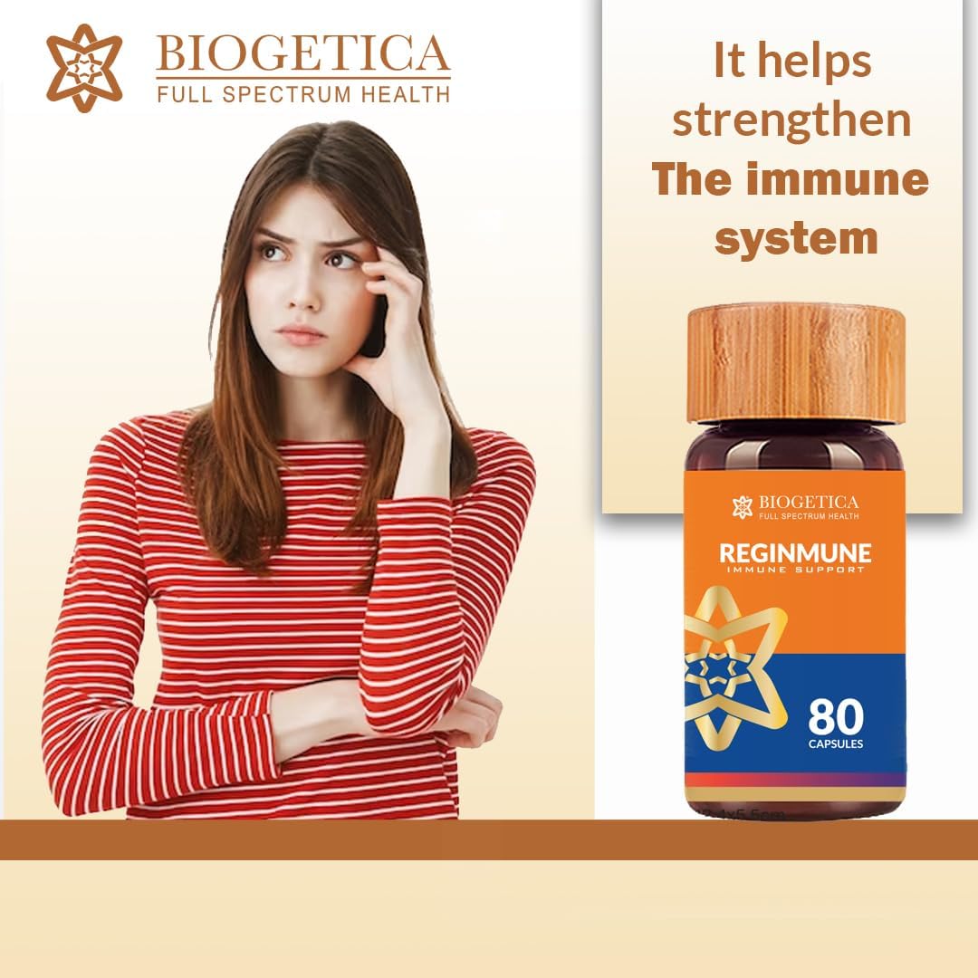 Biogetica Reginmune - Natural Immune Support Care Daily Boost Immune System Booster - 80 Capsules - dailyvitalstore