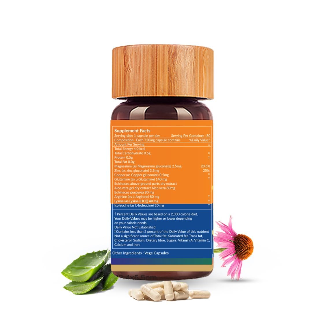 Biogetica Reginmune - Natural Immune Support Care Daily Boost Immune System Booster - 80 Capsules - dailyvitalstore