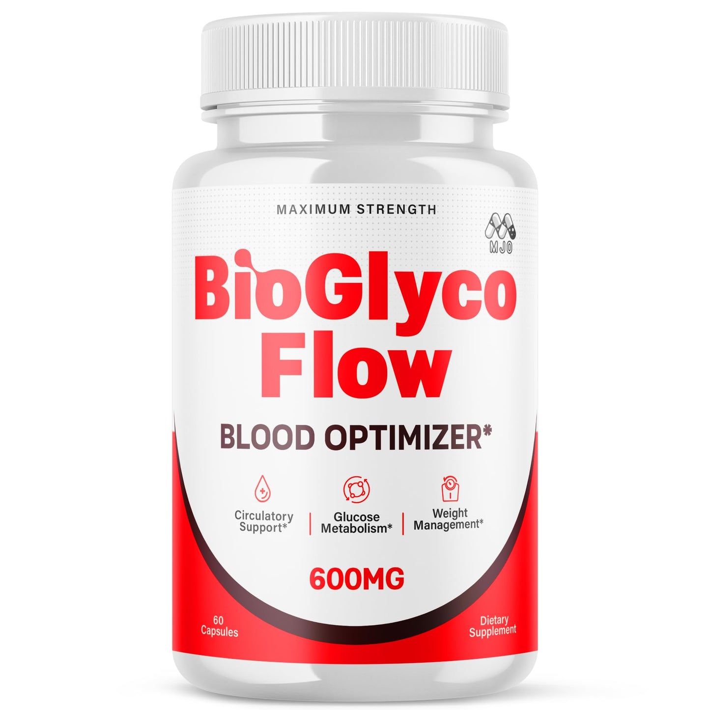BioGlyco Flow Capsules, Official BioGlyco Flow Pills with All Natural Ingredients, Advanced Overall Health & Wellness Support in a Vitamin Supplement with Maximum Strength Multivitamins (60 Capsules) - dailyvitalstore