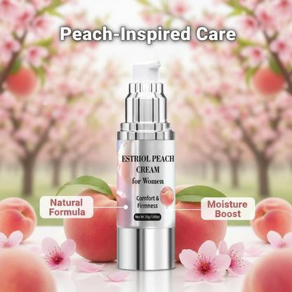 Bioidentical Estriol Cream for Women, Intimate Moisturizing Cream for Vaginal Dryness & Discomfort, Menopause Support (Peach Flavor) - dailyvitalstore