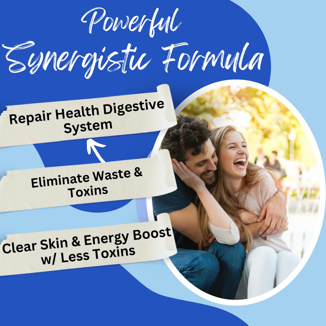BioImmune Slimtox™ Organic 15 Day Colon Cleanse & Detox for Flat Stomach Less Bloat & LBS w/Probiotics - Constipation Relief - Flushes Toxins, Boosts Energy - dailyvitalstore