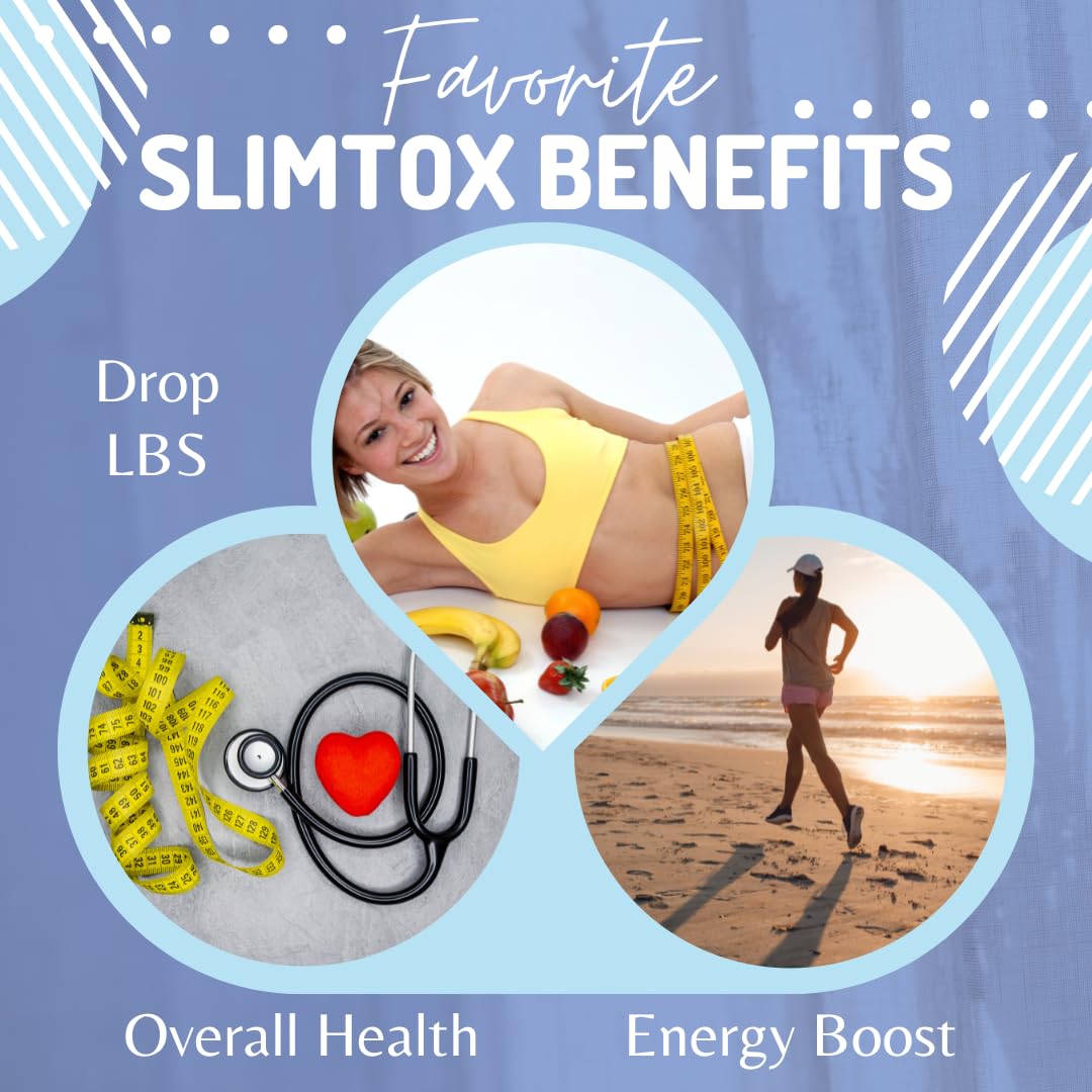 BioImmune Slimtox™ Organic 15 Day Colon Cleanse & Detox for Flat Stomach Less Bloat & LBS w/Probiotics - Constipation Relief - Flushes Toxins, Boosts Energy - dailyvitalstore