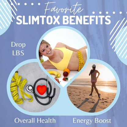 BioImmune Slimtox™ Organic 15 Day Colon Cleanse & Detox for Flat Stomach Less Bloat & LBS w/Probiotics - Constipation Relief - Flushes Toxins, Boosts Energy - dailyvitalstore