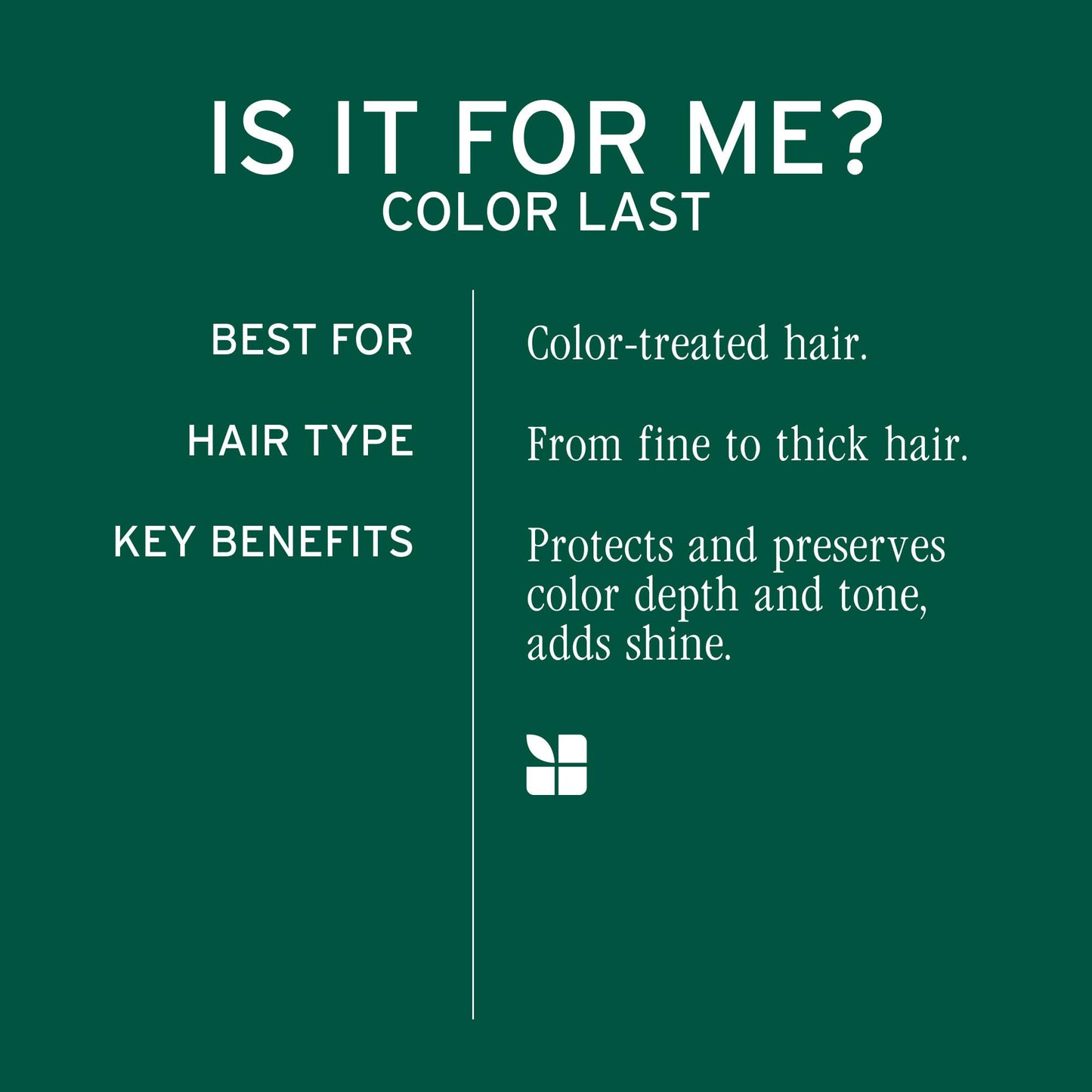 Biolage Color Last Shampoo - For Color-Treated Hair, Nourishes, Strengthens, Hydrates and Adds Shine, Soybean Oil & Stearic Acid - dailyvitalstore