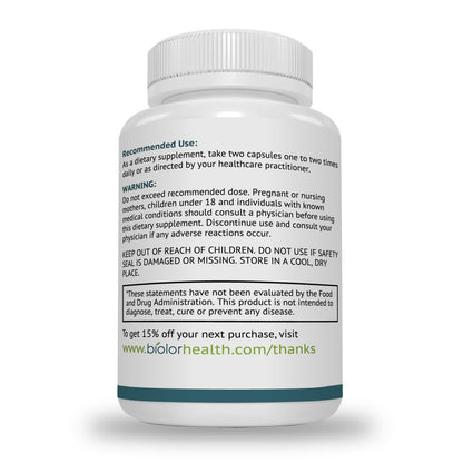 Biolor High Absorption Propionyl-L-Carnitine (PLCAR) No Artificial Fillers - Effective Propionyl L Carnitine HCL Supplement to Support Blood Circulation - 120 Capsules - dailyvitalstore