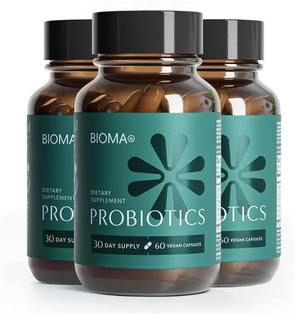 BIOMA Probiotics - Digestive Health Probiotic - Gut Support for Men & Women with Xylooligosaccharides, Tributyrin & Bifidobacterium - Vegan & Gluten Free - dailyvitalstore