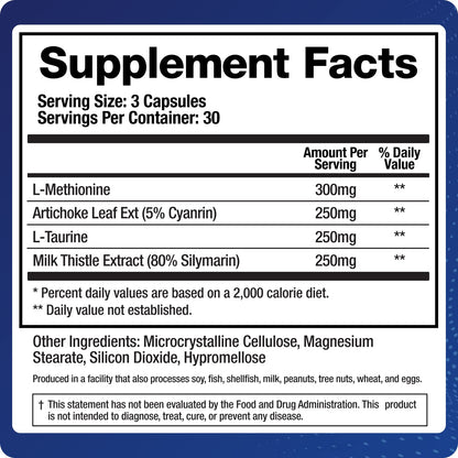 BioMatrix Liver Cleanse Detox & Repair, Artichoke Extract Liver Health Formula, Liver Supplement with Milk Thistle, Taurine, Methionine - dailyvitalstore