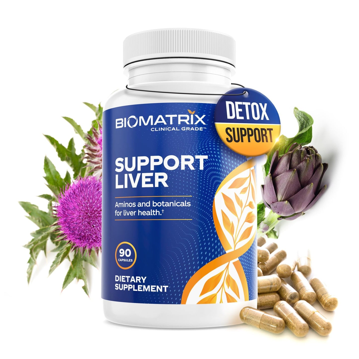 BioMatrix Liver Cleanse Detox & Repair, Artichoke Extract Liver Health Formula, Liver Supplement with Milk Thistle, Taurine, Methionine - dailyvitalstore