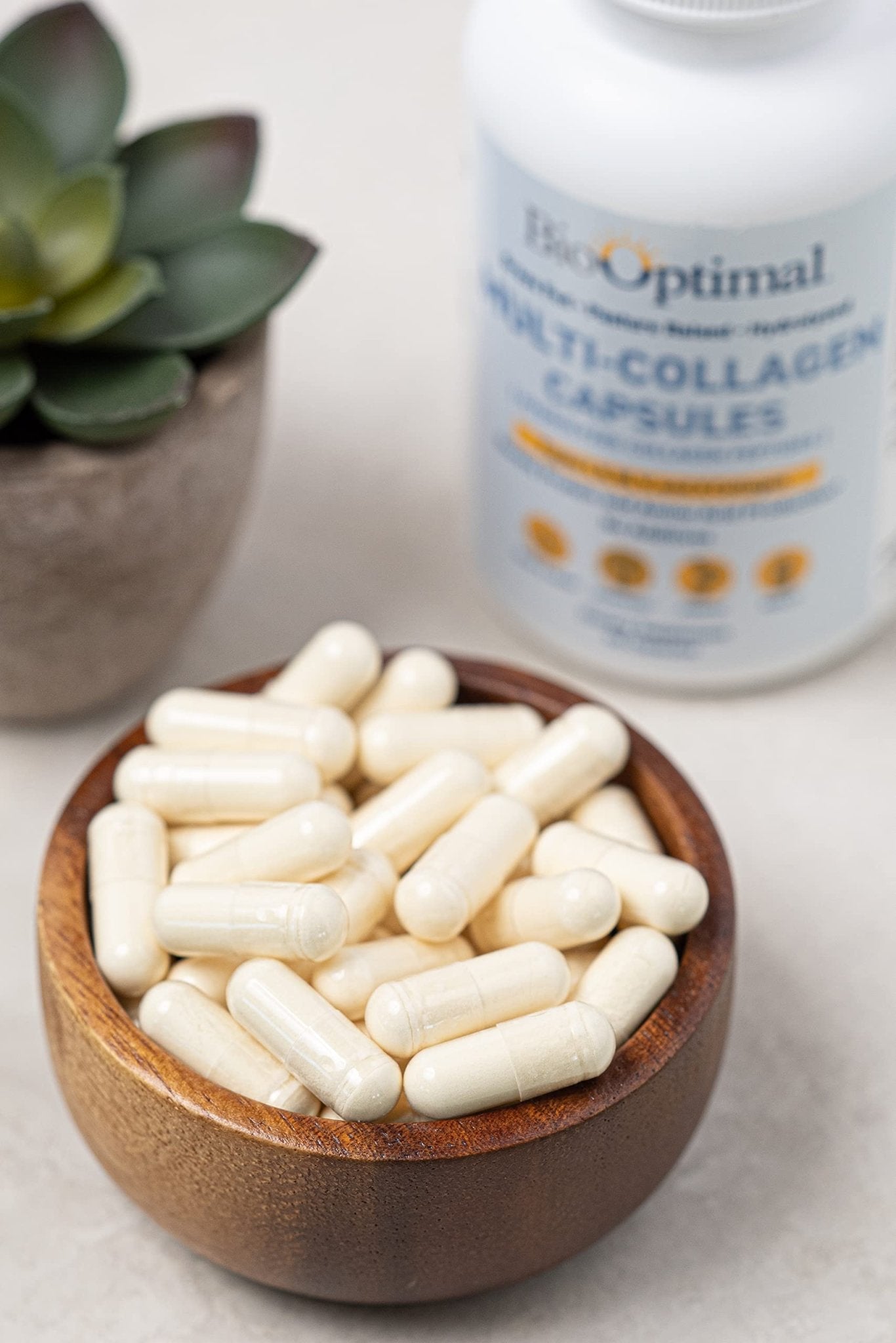 BioOptimal Multi-Collagen Supplement Capsules, Types I, II, III, V, & X Collagen, 90 Capsules - dailyvitalstore
