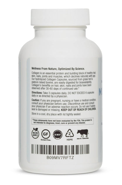 BioOptimal Multi-Collagen Supplement Capsules, Types I, II, III, V, & X Collagen, 90 Capsules - dailyvitalstore