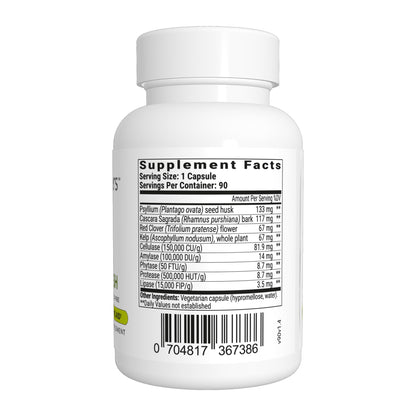 BIOptimizers Herbal Power Flush - Extra Strength Digestive Cleanse - Eliminate Toxins Improve Bowel Digestion - dailyvitalstore
