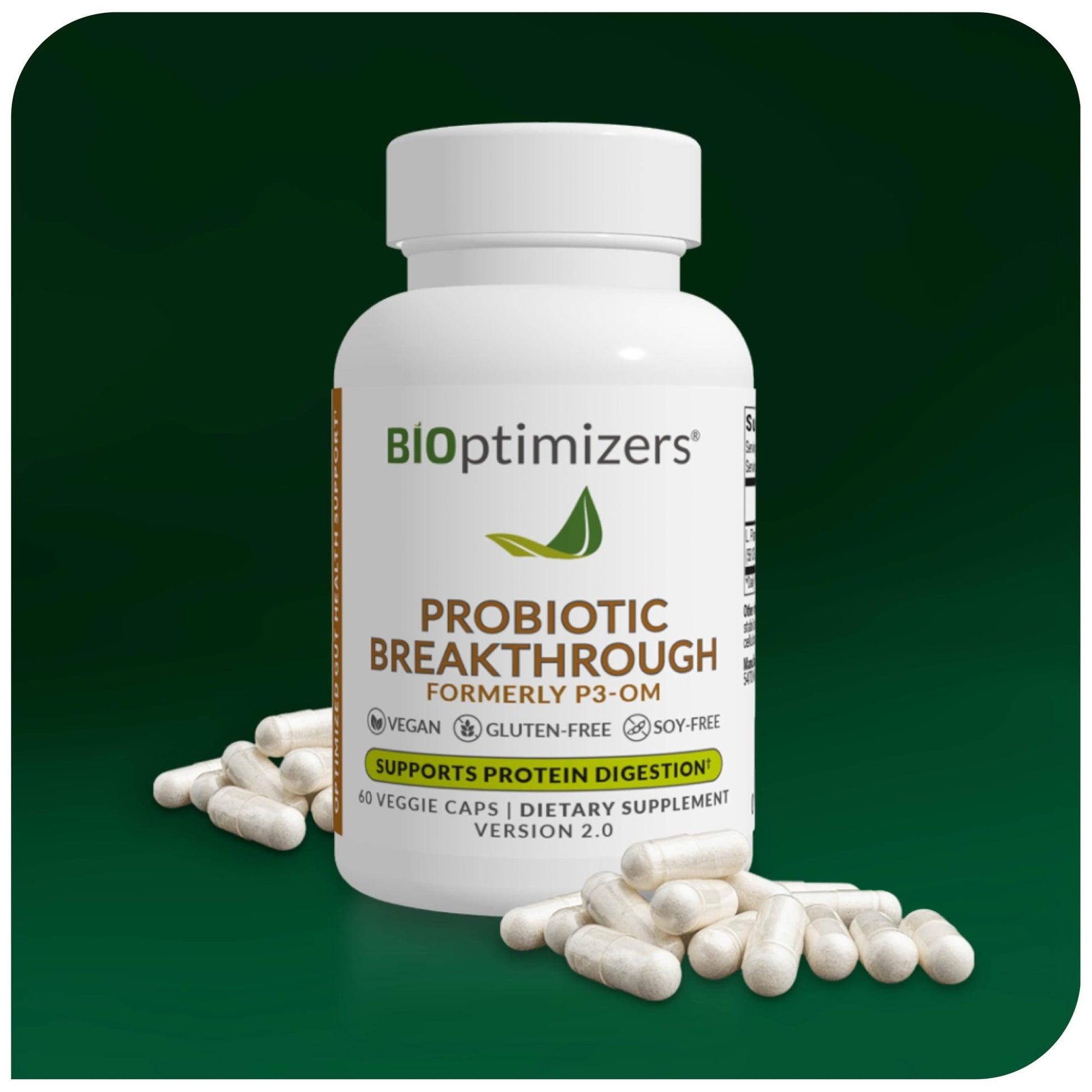 BIOptimizers Probiotic Breakthrough – Lactobacillus Plantarum OM Probiotics & Prebiotics Health Supplement for Gut, Digestive & Immune Support Probiotics - dailyvitalstore