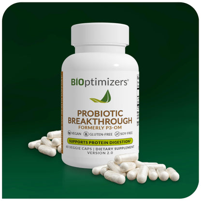 BIOptimizers Probiotic Breakthrough – Lactobacillus Plantarum OM Probiotics & Prebiotics Health Supplement for Gut, Digestive & Immune Support Probiotics - dailyvitalstore