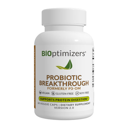 BIOptimizers Probiotic Breakthrough – Lactobacillus Plantarum OM Probiotics & Prebiotics Health Supplement for Gut, Digestive & Immune Support Probiotics - dailyvitalstore