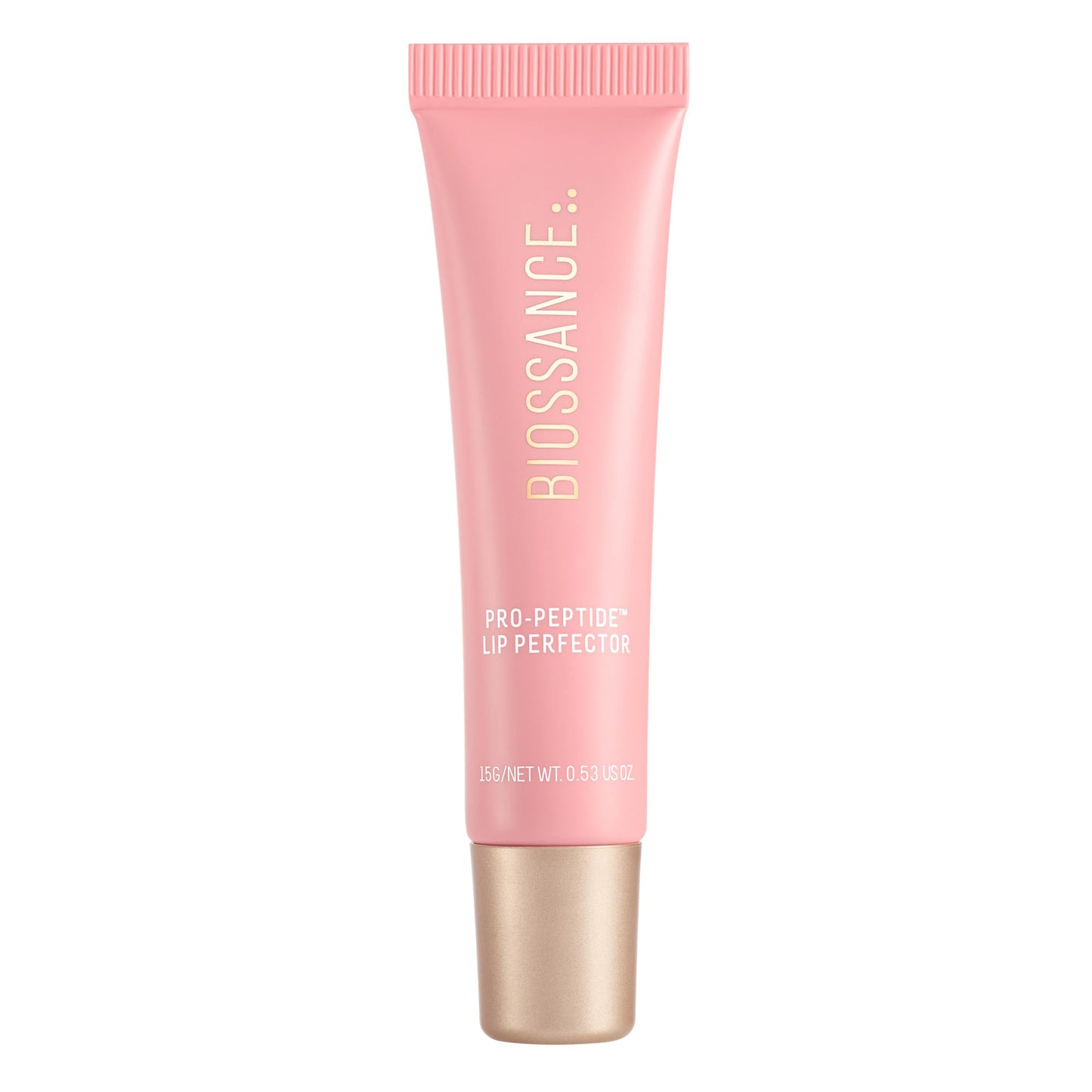 Biossance Pro-Peptide Lip Perfector – Triple-Treat Vegan Lip Balm – Deeply Hydrating with Pro-Peptides & Hyaluronic Acid – Enhances Natural Lip Color – Silky, Glossy Finish in Blush Quartz, Pink - dailyvitalstore