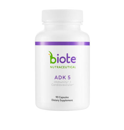 Biote Nutraceuticals - ADK 5 - Immunity + Cardiovascular (90 Capsules) - dailyvitalstore