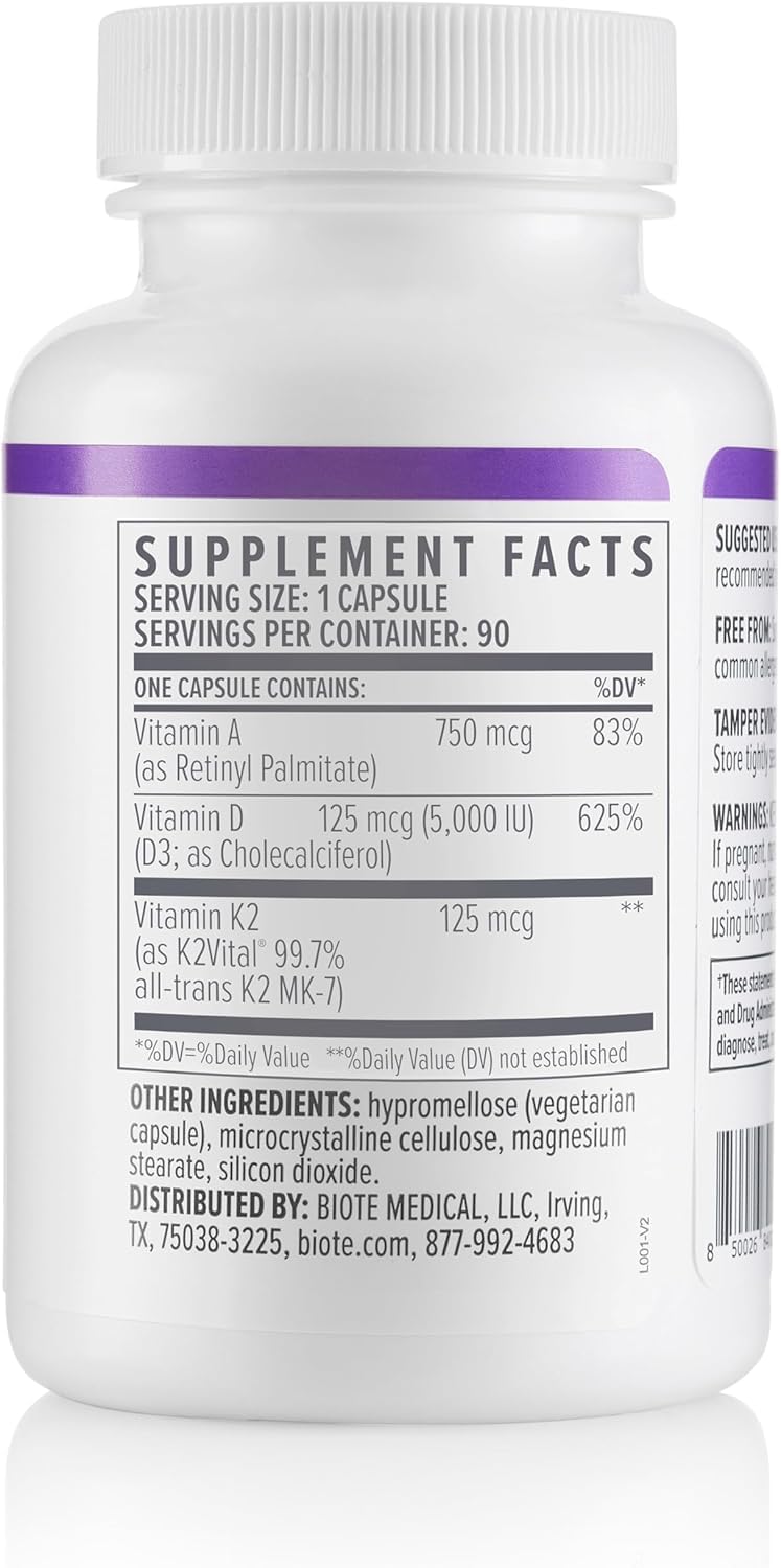 Biote Nutraceuticals - ADK 5 - Immunity + Cardiovascular (90 Capsules) - dailyvitalstore