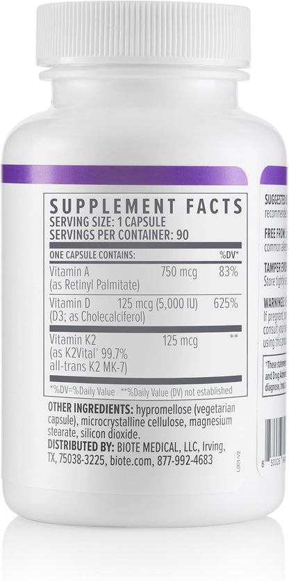 Biote Nutraceuticals - ADK 5 - Immunity + Cardiovascular (90 Capsules) - dailyvitalstore