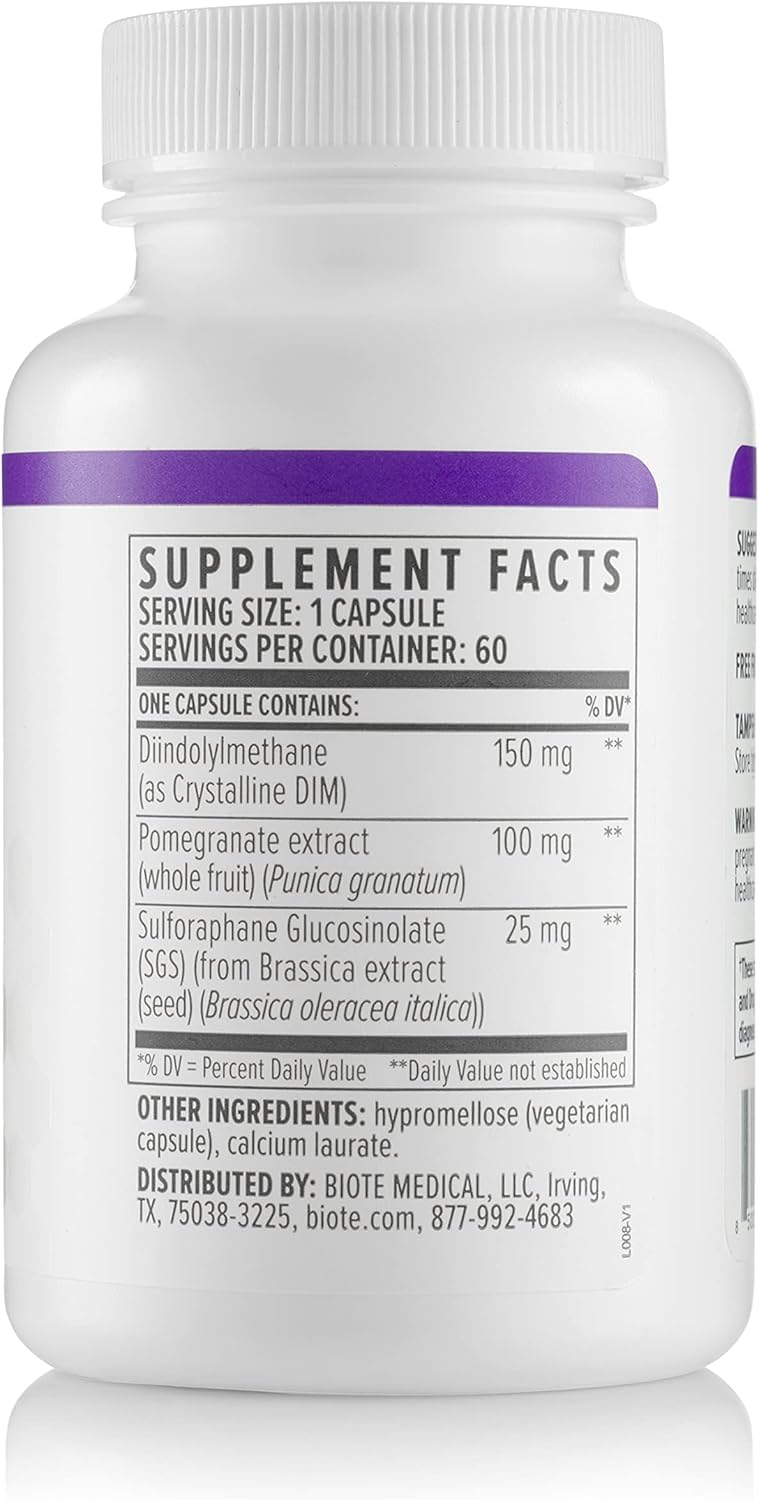 Biote Nutraceuticals - DIM SGS + Detox (60 Capsules) - dailyvitalstore