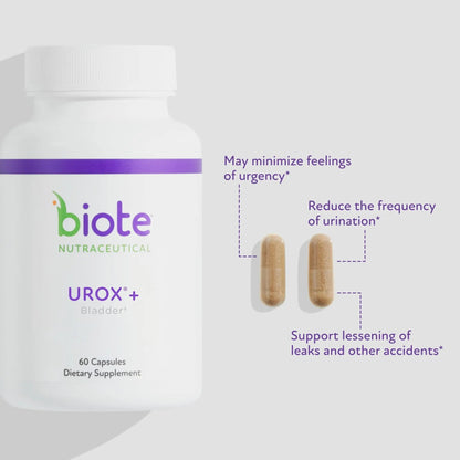 Biote Nutraceuticals - Urox+ - Bladder Health (60 Capsules) - dailyvitalstore