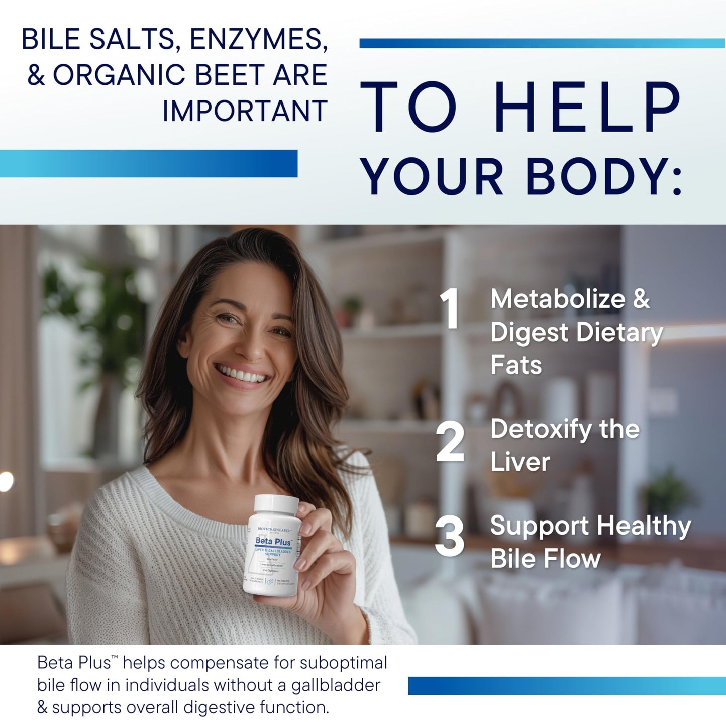 Biotics Research Beta-Plus™ Nutritional Ox Bile Salts Digestive Enzymes Supplement for Bile Production for No Gallbladder-Supports Overall Liver Function, - dailyvitalstore