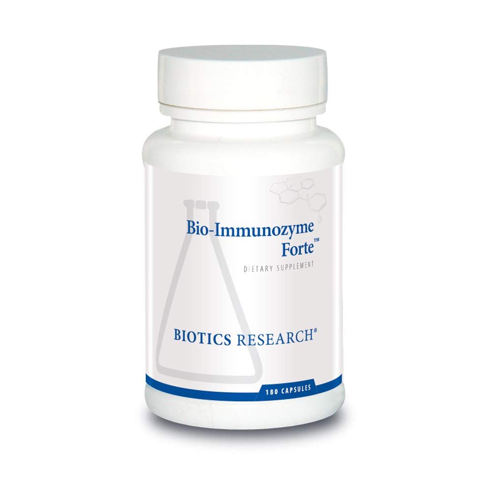 BIOTICS RESEARCH Bio Immunozyme Forte Multivitamin, Echinacea, Cayenne Pepper, Lactobacillus acidophilus, Botanicals, Probiotics, Amino Acids, Organs/Glandulars for Immune System Health 180 Capsules - dailyvitalstore