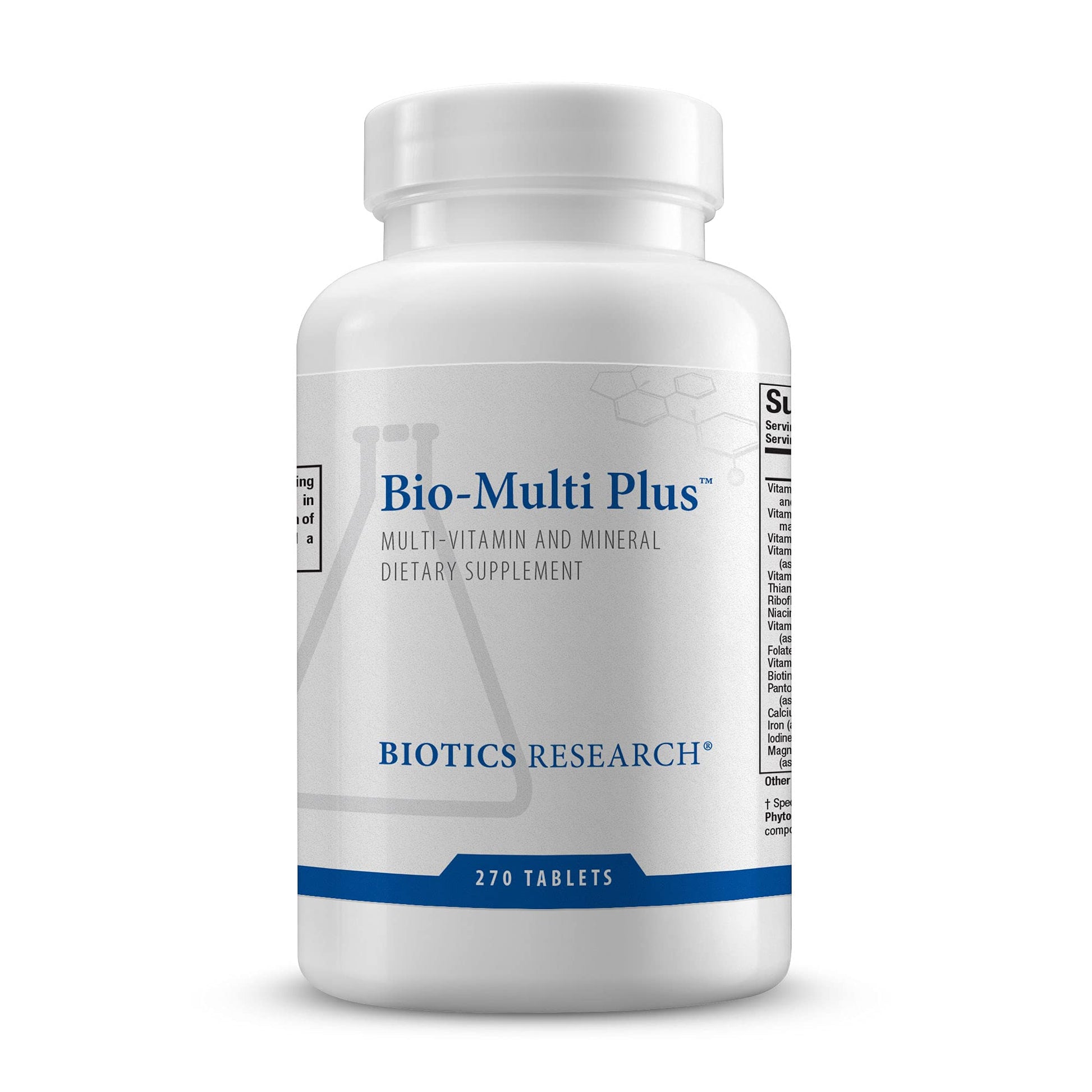 BIOTICS RESEARCH Bio-Multi Plus - Robust Foundational Multivitamin/Mineral Formula, Contains Plant-Based Trace Minerals 270 Tablets - dailyvitalstore