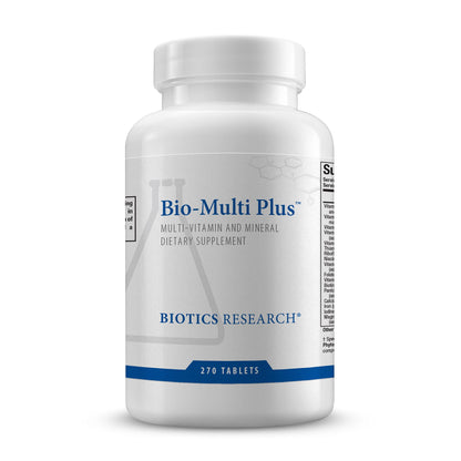 BIOTICS RESEARCH Bio-Multi Plus - Robust Foundational Multivitamin/Mineral Formula, Contains Plant-Based Trace Minerals 270 Tablets - dailyvitalstore