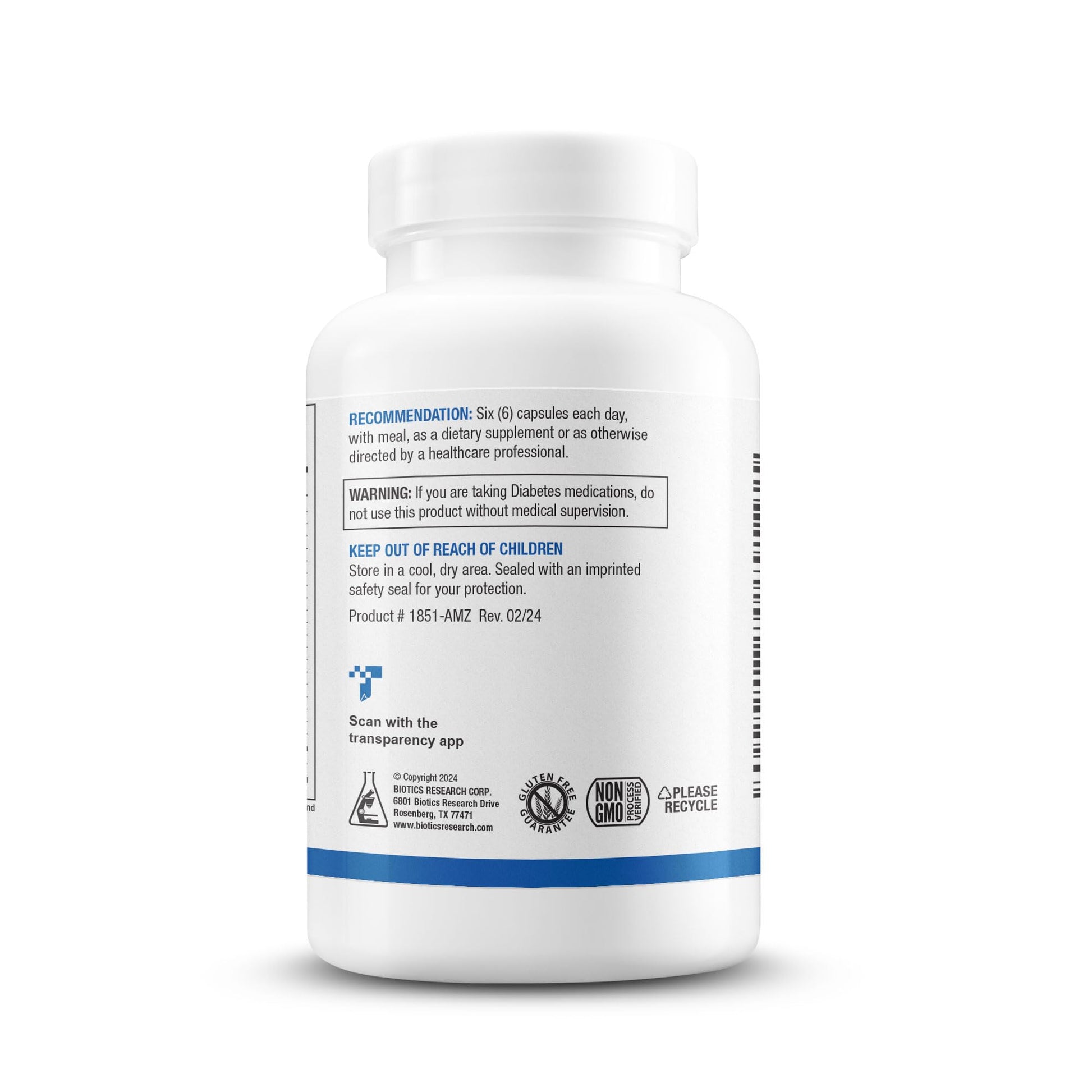 Biotics Research GlucoBalance Chromium, Vanadium, L carnitine Supplement, Supports Metabolic Health and Maintain Healthy Blood Lipid Levels - 180 Capsules - dailyvitalstore