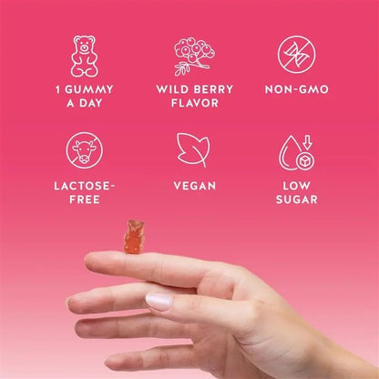 Biotin Gummies for Hair, Skin & Nails. 5,000 mcg High Potency Vegan Vitamins for Faster Hair Growth, Stronger Nails & Healthy Skin. with Vitamins C & E, 90 Gummies - dailyvitalstore