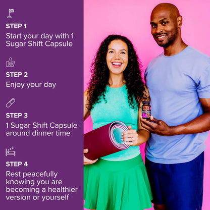 BiotiQuest Sugar Shift Probiotic | Helps Decrease Sugar & Carb Cravings and Supports Digestive Balance | 22 Billion CFU | Non-GMO, Gluten-Free, & Vegan | 60 Servings - dailyvitalstore
