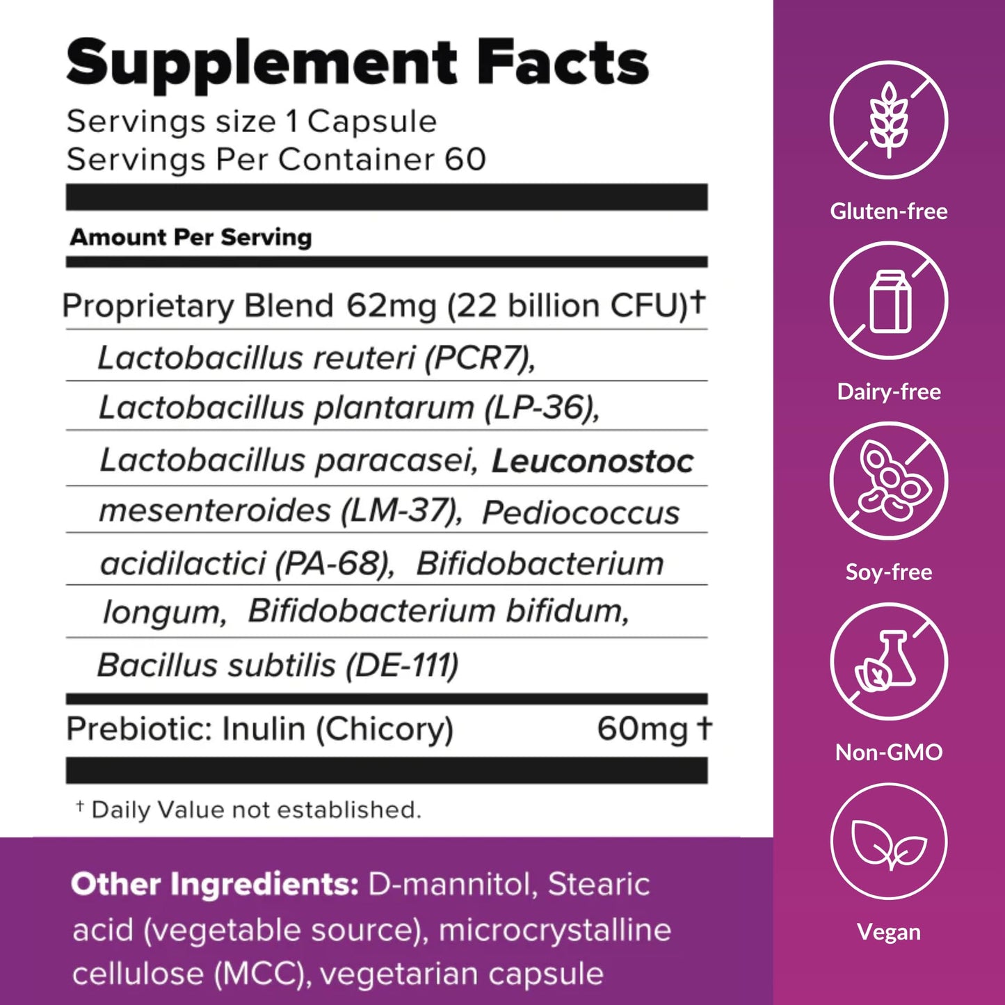 BiotiQuest Sugar Shift Probiotic | Helps Decrease Sugar & Carb Cravings and Supports Digestive Balance | 22 Billion CFU | Non-GMO, Gluten-Free, & Vegan | 60 Servings - dailyvitalstore