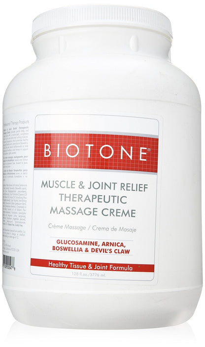 Biotone Muscle & Joint Therapeutic Massage Creme 1Gallon - dailyvitalstore
