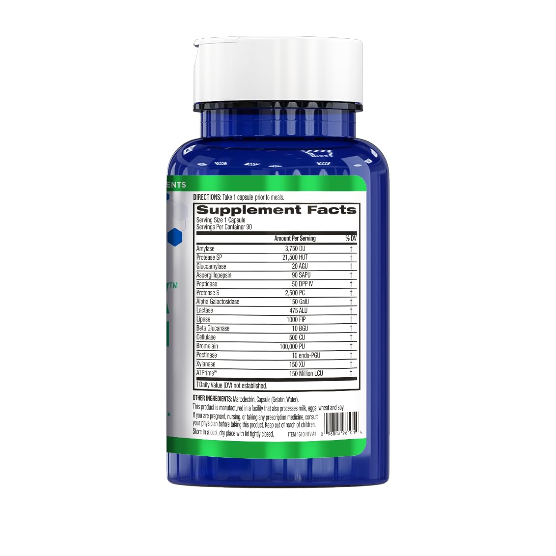 BioTrust AbsorbMax Broad Spectrum Digestive Enzyme Blend, Gluten Free, Non GMO, Digestive Support for Nutrient Digestion, Absorption and Periodic - dailyvitalstore