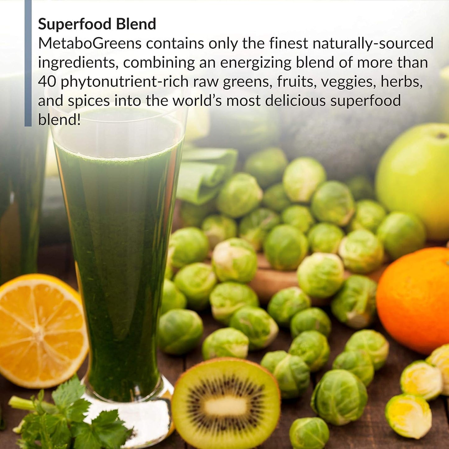 BioTrust Metabo Greens Superfood Powder - Super Greens Powder, Fruit & Veggie Blend with Clinically Studied Spectra - Non GMO, Soy Free, Gluten Free, Dairy Free, Energizing Berry Flavor (30 Servings) - dailyvitalstore