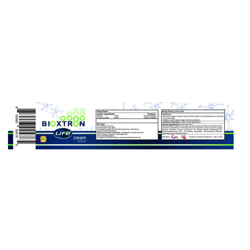 Bioxtron Life AFA Stem Cell Supplement - Joint Support & Muscle Pain - Immune System Support - Support Energy Levels - Stem Cell Production - Blue Green Algae Spirulina - 90 Caps + Cream 2 oz - dailyvitalstore