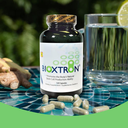 Bioxtron Natural AFA Stem Cell Supplement - Joint Support & Muscle Pain - Immune System Support - Natural Blue Green Algae Spirulina - 120 Caps - dailyvitalstore