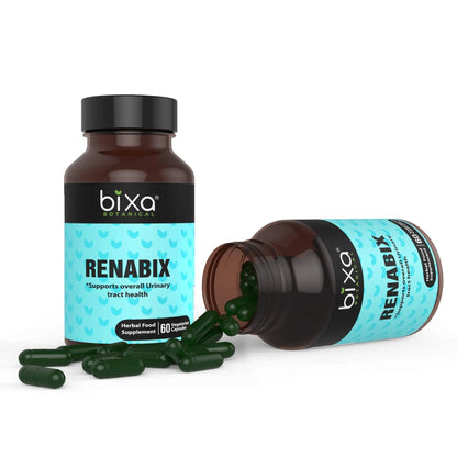 bixa BOTANICAL Ayurvedic Natural Herbal Supplement Renabix Capsules Pure (Punarnava Extract) | Supports Diuretic Response & Overall Urinary Tract Health | 60 Veg Capsules, 450mg, Pack of 1 - dailyvitalstore
