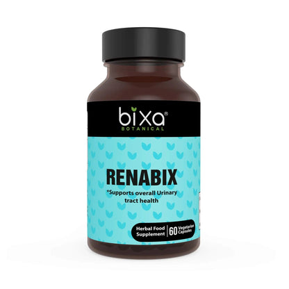 bixa BOTANICAL Ayurvedic Natural Herbal Supplement Renabix Capsules Pure (Punarnava Extract) | Supports Diuretic Response & Overall Urinary Tract Health | 60 Veg Capsules, 450mg, Pack of 1 - dailyvitalstore