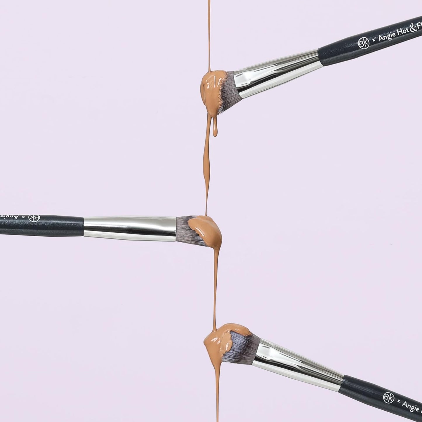 BK BEAUTY BRUSHES - ANGIE HOT & FLASHY A506 CONCEALER - Viral "Kitten Paw" Face Brush - Under-Eye Concealing and Contouring - Makeup Brushes - dailyvitalstore