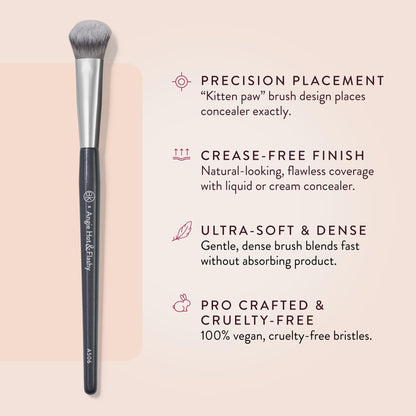 BK BEAUTY BRUSHES - ANGIE HOT & FLASHY A506 CONCEALER - Viral "Kitten Paw" Face Brush - Under-Eye Concealing and Contouring - Makeup Brushes - dailyvitalstore