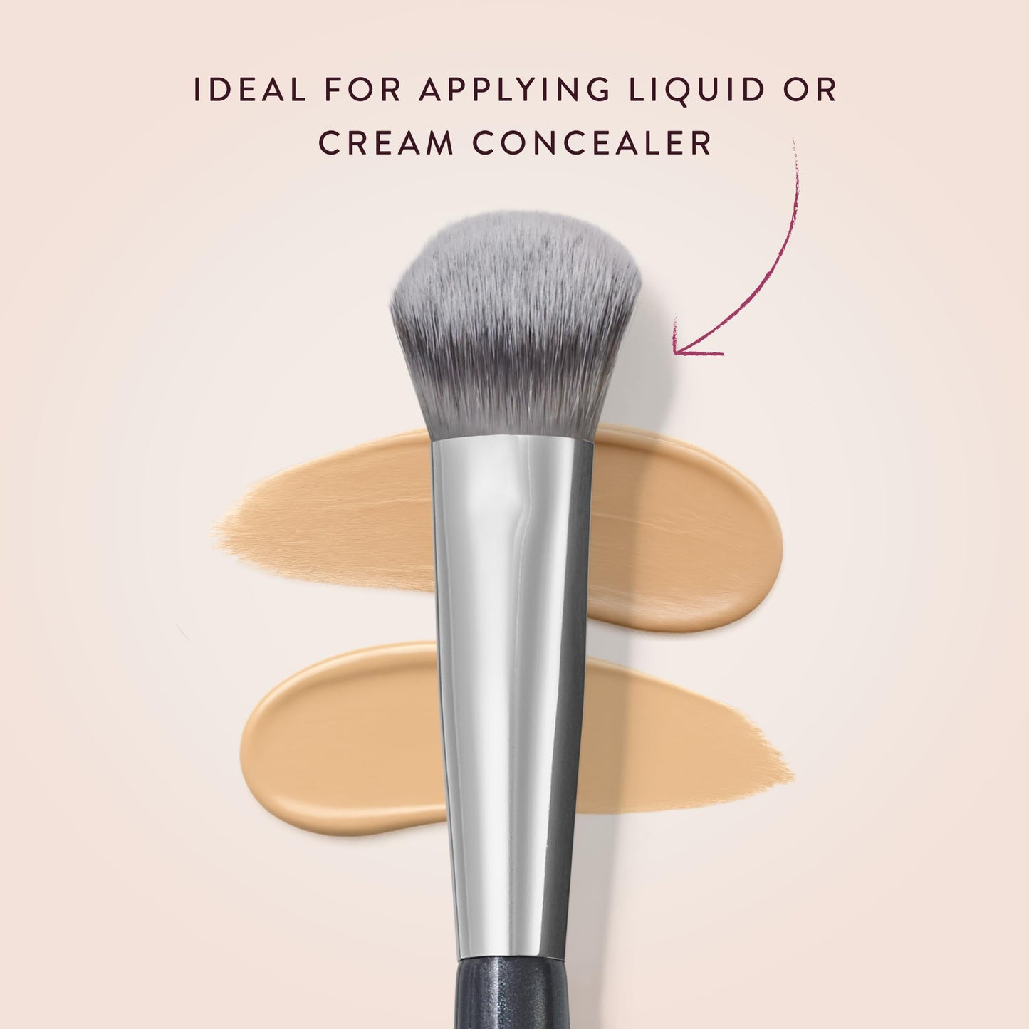 BK BEAUTY BRUSHES - ANGIE HOT & FLASHY A506 CONCEALER - Viral "Kitten Paw" Face Brush - Under-Eye Concealing and Contouring - Makeup Brushes - dailyvitalstore