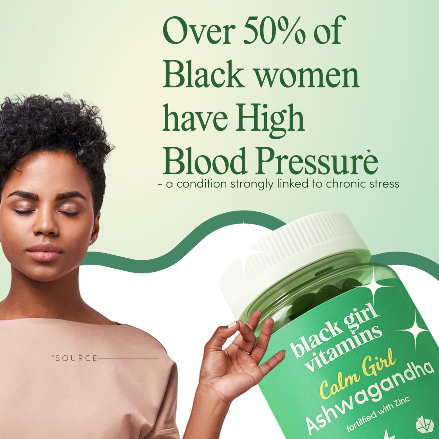 Black Girl Vitamins Calm Girl Ashwagandha + Zinc Gummies Stress Support, Promotes Relaxation & Mental Clarity, Supports Sleep & Immune Health - dailyvitalstore